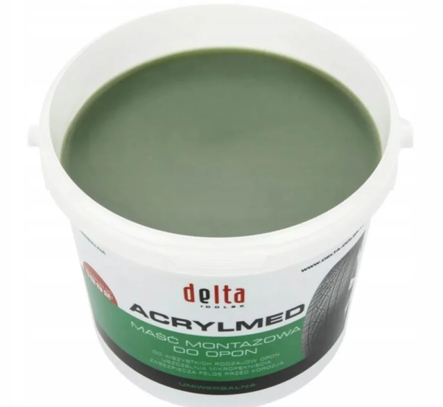 ACRYLMED Maść montażowa uniwersalna (Delta Zielona) - Pasta do montażu opon 4 kg