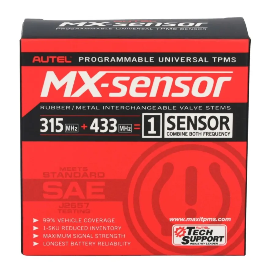 Aluminowy czujnik TPMS Autel Europa USA 433 / 315 MHz 1-Sensor, 4 sztuki