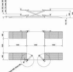 AT - 2H Podnośnik płytowy do zabudowy 2T NOWY MODEL