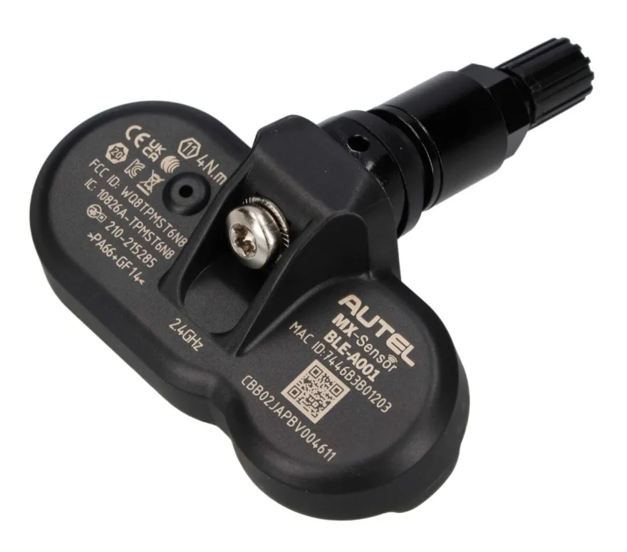 Autel BLE czujnik BLUETOOTH TPMS TESLA 3/Y/S/X czarny zawór ZESTAW 4 SZTUKI