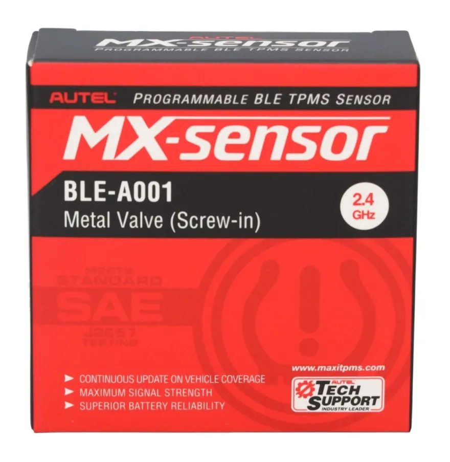 Autel BLE czujnik BLUETOOTH TPMS TESLA 3/Y/S/X czarny zawór ZESTAW 4 SZTUKI