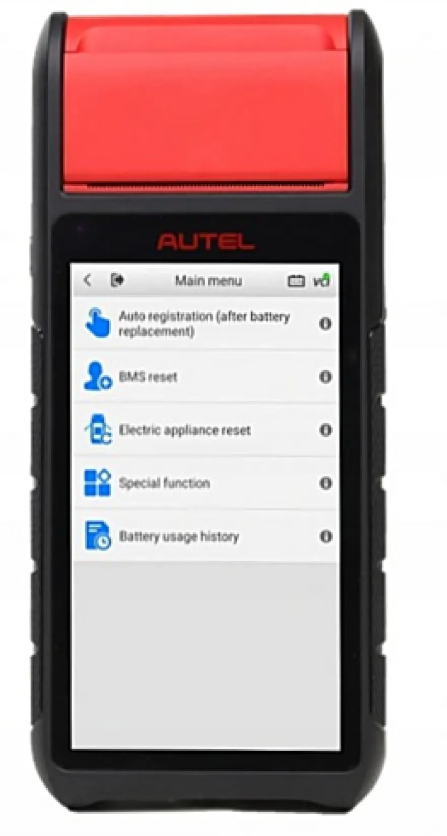 Autel BT608 TESTER AKUMULATORÓW BATERII z drukarką