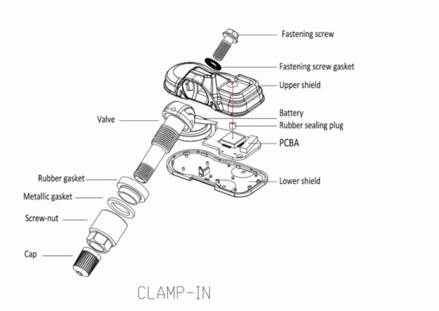 Autel Europa 433 MHz MX-Sensor czujnik TPMS aluminiowy
