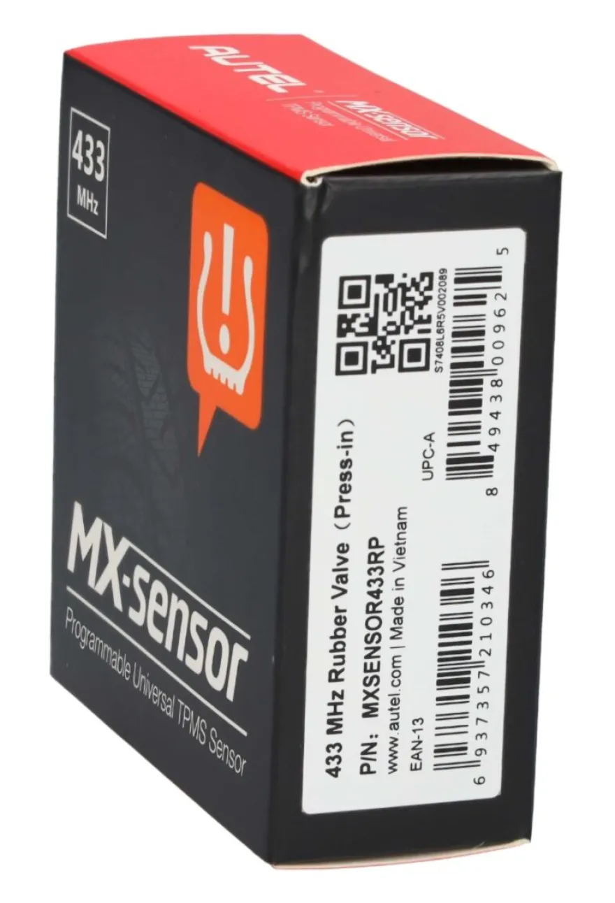 Autel Europa 433 MHz MX Sensor czujnik TPMS gumowy 4 sztuki
