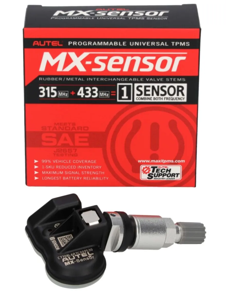 Autel Europa USA 433 / 315 MHz 1-Sensor czujnik TPMS aluminiowy