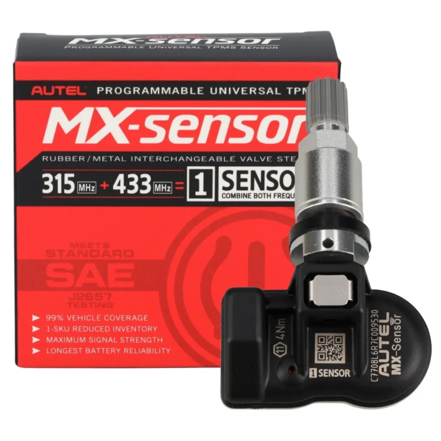 Autel Europa USA 433 / 315 MHz 1-Sensor czujnik TPMS aluminiowy