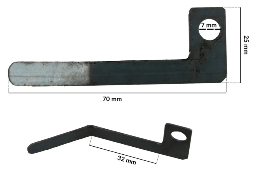 Blacha łącznika pedału kolumny, szczęk INVENTO TCS 524