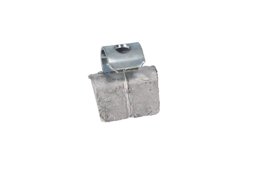 Ciężarek ołowiany ALU 10g, nabijany na obręcz aluminiową - niepowlekany