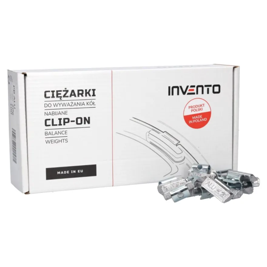 Ciężarek ołowiany ALU 20g, nabijany na obręcz aluminiową - niepowlekany