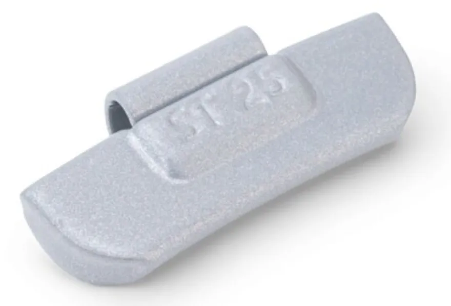 Ciężarek stalowy PRO do felg stalowych 25 g (nabijany), szary, op. 100 szt.