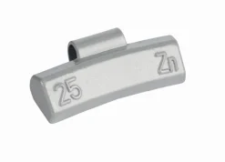 Ciężarki cynkowe powlekane ALU-S 25g, nabijane na obręcz aluminiową