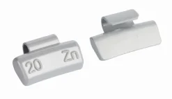 Ciężarki cynkowe powlekane ALU-S 20g, nabijane na obręcz aluminiową