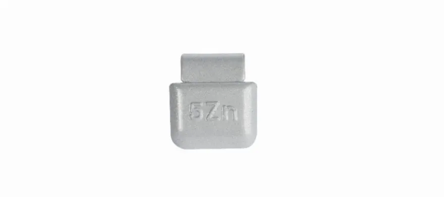 Ciężarki cynkowe powlekane ALU-S 5g, nabijane na obręcz aluminiową