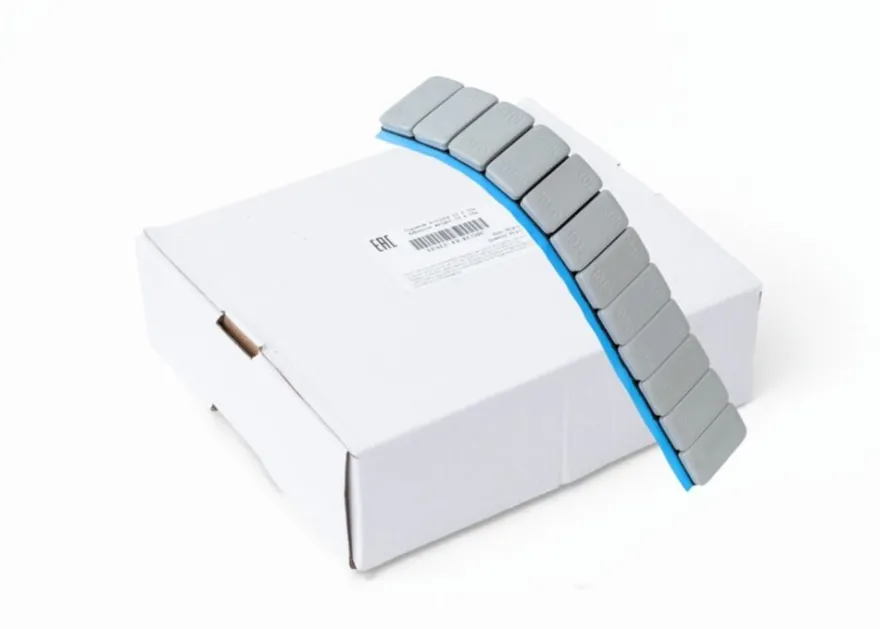 Ciężarki klejone szare zaokrąglone pasek SUV 12 x 10 g 50 sztuk