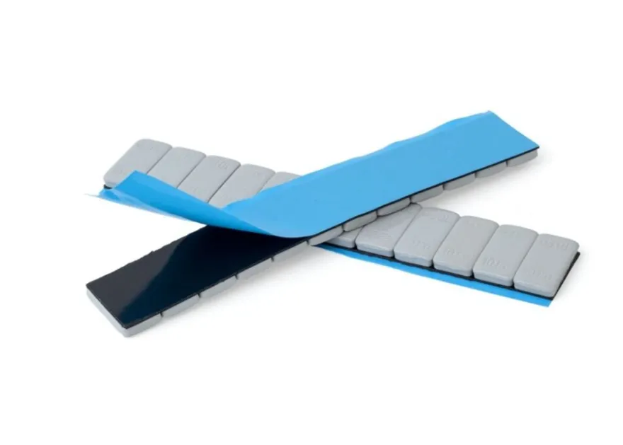 Ciężarki klejone szare zaokrąglone pasek SUV 12 x 10 g 50 sztuk