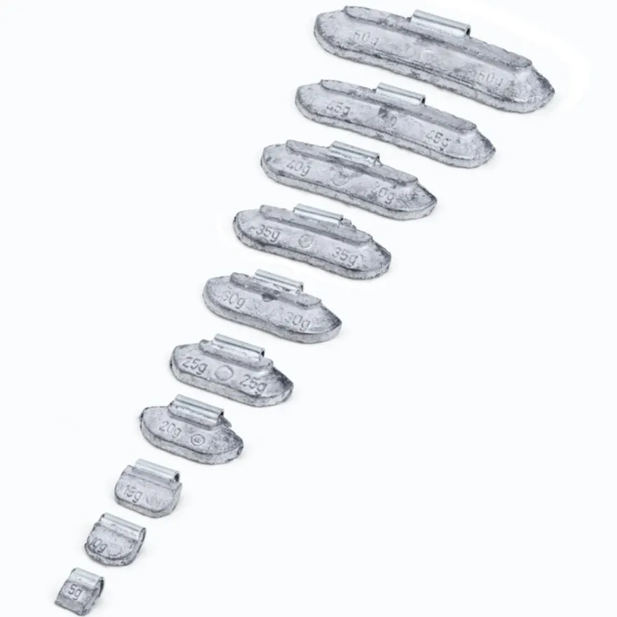 Ciężarki ołowiane INVENTO Silver Line STD zestaw 5-50g 800 szt