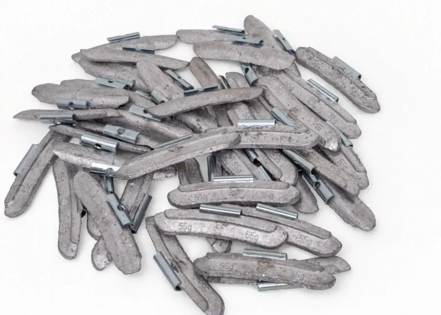Ciężarki Ołowiane Nabijane 55g do Stalowych Felg INVENTO Silver Line 50 szt