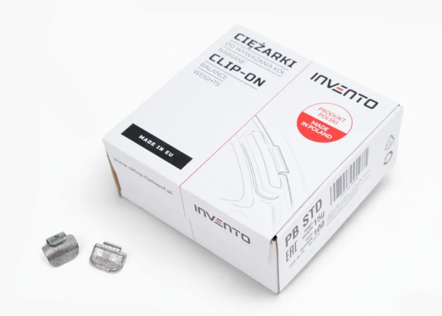 Ciężarki Ołowiane Nabijane 15g do Stalowych Felg INVENTO 100 szt