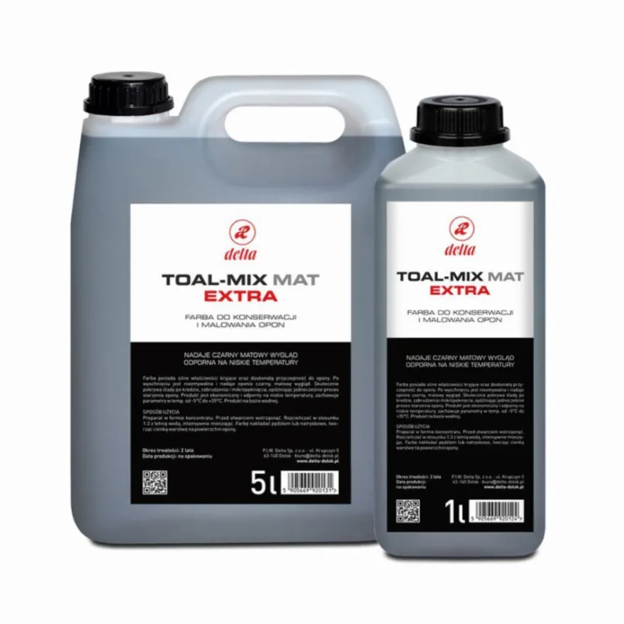 Farba do opon / czernidło TOAL MIX EXTRA MAT , 1 l - koncentrat