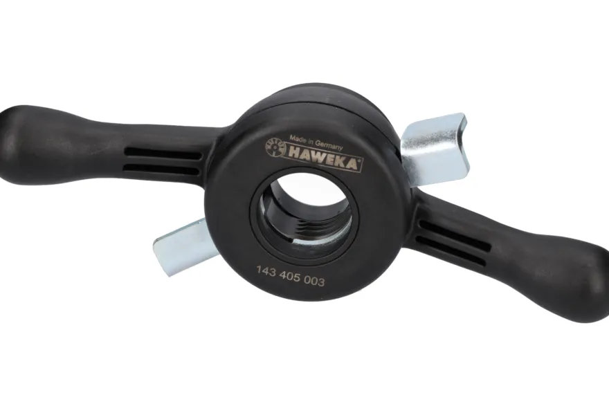 Haweka ProGrip 40 x 4 mm, nakrętka szybkomocująca, uchwyt do wyważarki z akcesoriami