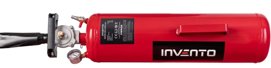 Inflator spustowy INVENTO BOMB 12L zbiornik ciśnieniowy z zaworem