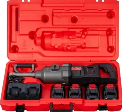 INVENTO A69RL klucz udarowy akumulatorowy, 4000 Nm 1" długi trzpień - zestaw 4x 8 Ah