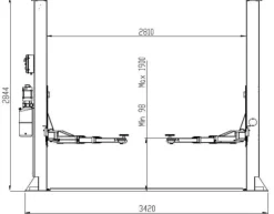 INVENTO EL240 - 4 T - Podnośnik dwukolumnowy