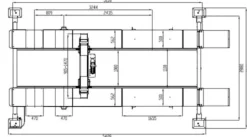 INVENTO EL 464WA - 6,4T - Podnośnik 4-kolumnowy, diagnostyczny
