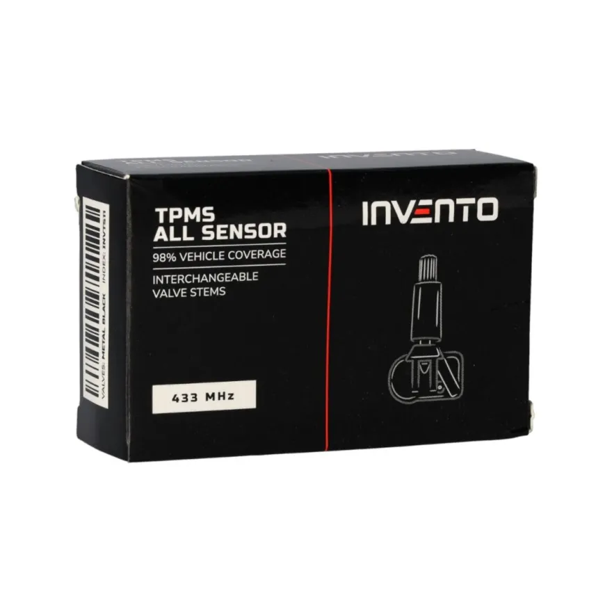 INVENTO 433/315 Europa USA MHz ALL-Sensor czujnik TPMS aluminiowy czarny ATEQ 4SZT