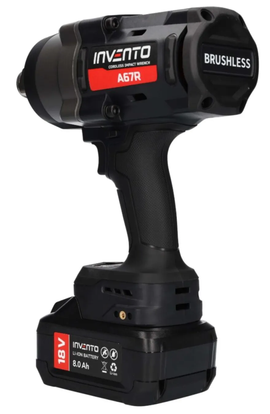 INVENTO 2400 Nm 1" klucz udarowy akumulatorowy - ZESTAW 2x 8Ah