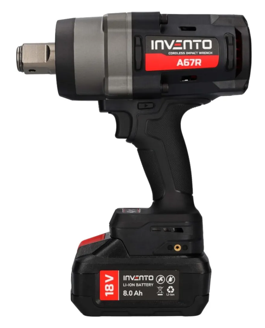 INVENTO 2400 Nm 1" klucz udarowy akumulatorowy - ZESTAW 2x 8Ah