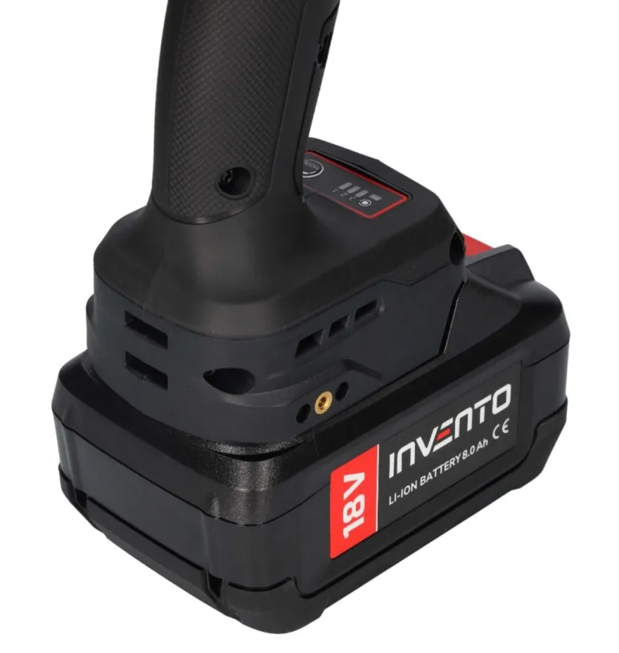 INVENTO 2400 Nm 1" klucz udarowy akumulatorowy - ZESTAW 2x 8Ah