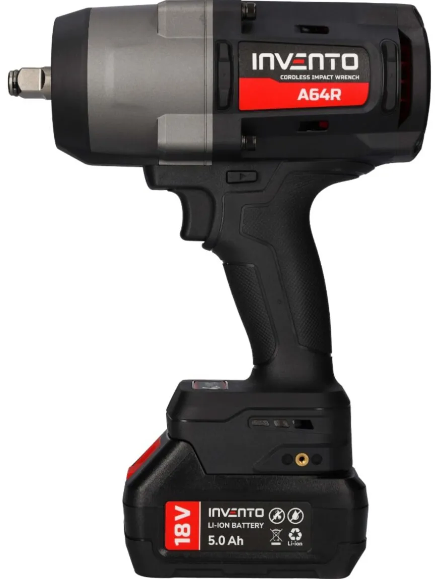 INVENTO 1880 Nm 1/2" klucz udarowy akumulatorowy ZESTAW 2x 4Ah, torba, ładowarka
