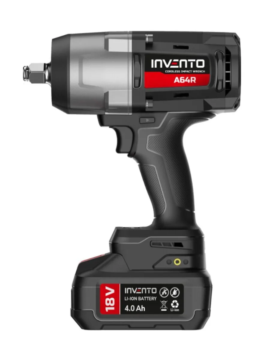 INVENTO 1880 Nm 1/2" klucz udarowy akumulatorowy ZESTAW 2x 4Ah, torba, ładowarka
