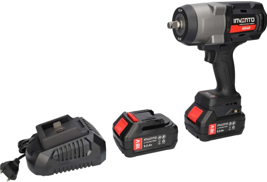 INVENTO 1880 Nm 1/2" klucz udarowy akumulatorowy ZESTAW 2x 4Ah, torba, ładowarka