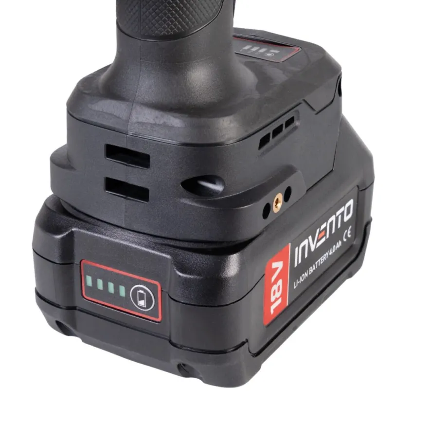 INVENTO 1180 Nm 1/2" klucz udarowy akumulatorowy - zestaw 2x 4Ah, torba, ładowarka