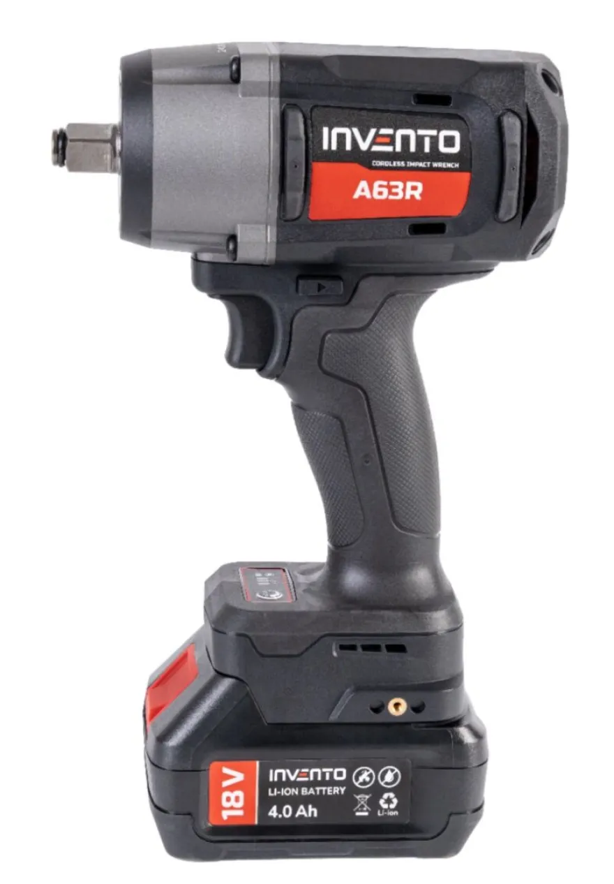 INVENTO 1180 Nm 1/2" klucz udarowy akumulatorowy - zestaw 2x 4Ah, torba, ładowarka