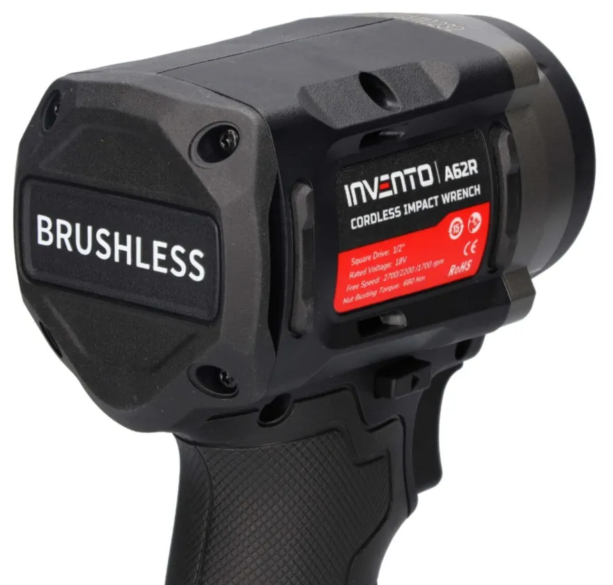 INVENTO 680 Nm 1/2" klucz udarowy akumulatorowy zestaw 2x 4Ah, torba, ładowarka
