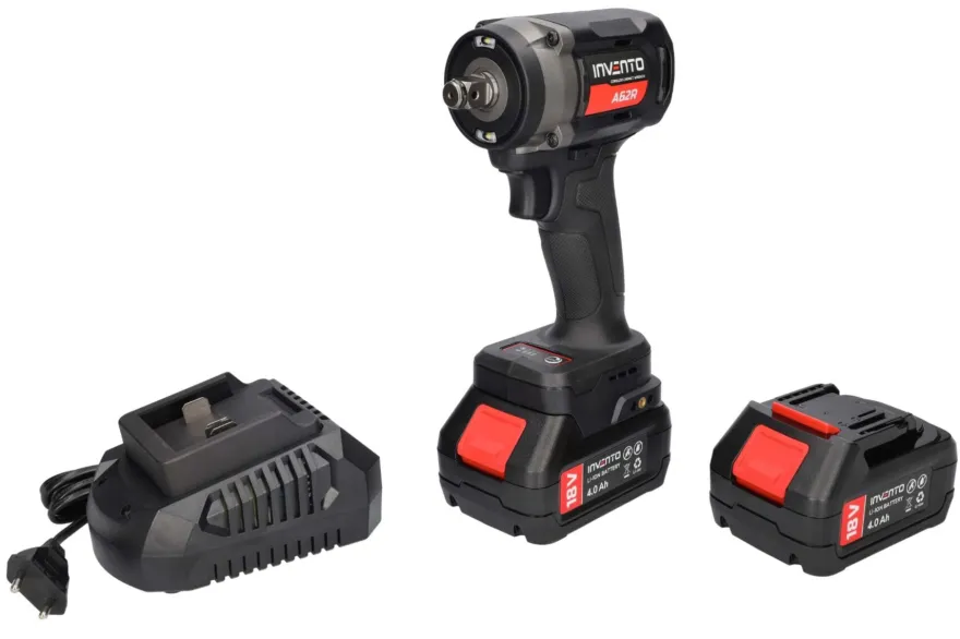 INVENTO 680 Nm 1/2" klucz udarowy akumulatorowy zestaw 2x 4Ah, torba, ładowarka