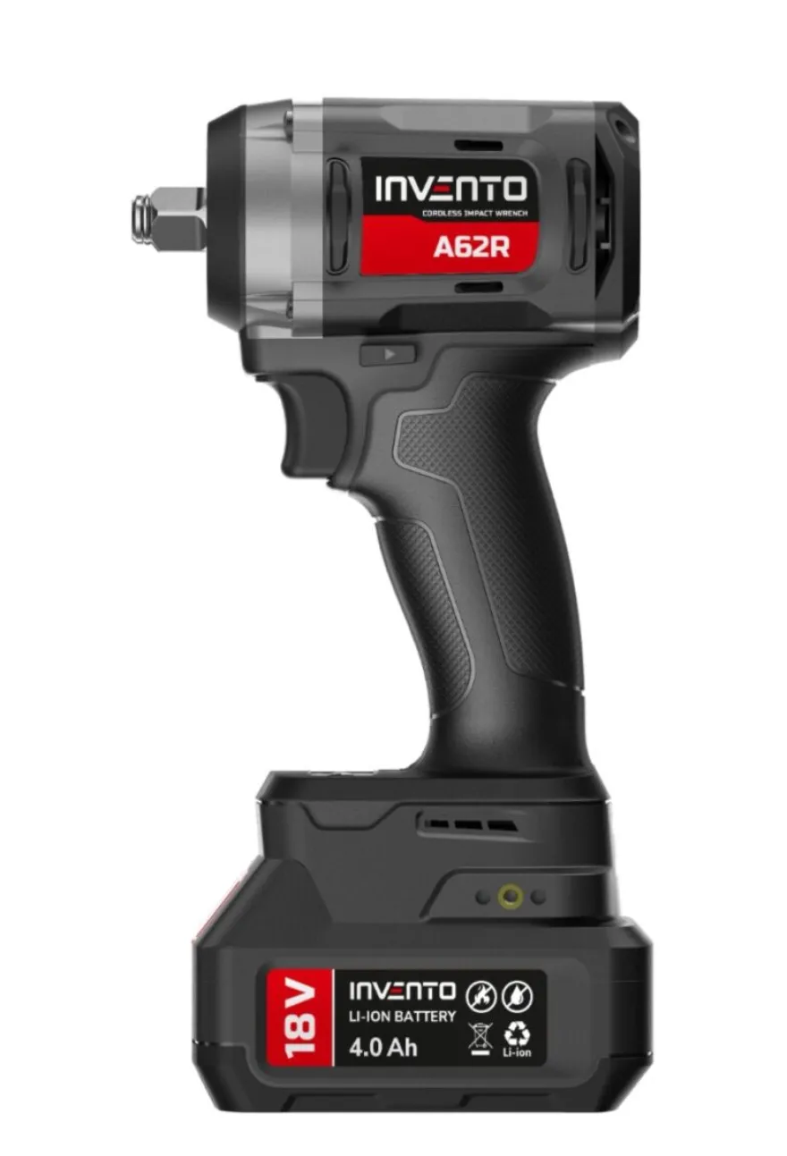 INVENTO 680 Nm 1/2" klucz udarowy akumulatorowy zestaw 2x 4Ah, torba, ładowarka