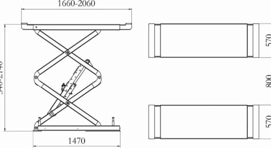 INVENTO SL 230 LNI S 3 T - Podnośnik nożycowy