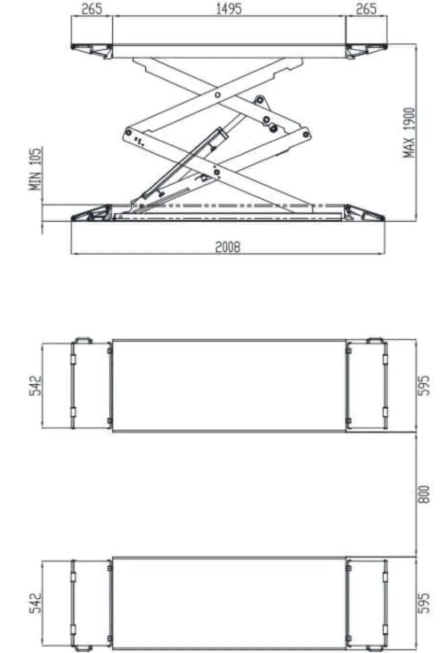 INVENTO SL S32 3 T - Podnośnik nożycowy