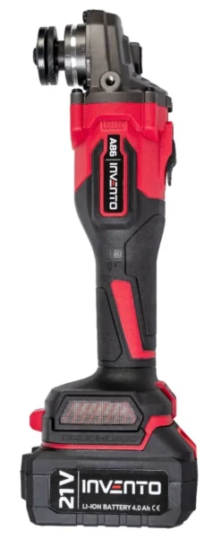 INVENTO 5'' szlifierka kątowa akumulatorowa - zestaw 2 X 4 Ah