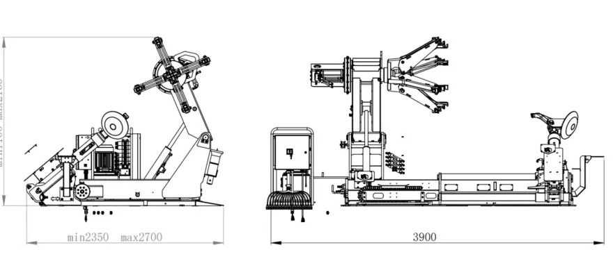 INVENTO TC 860 montażownica kół rolniczych i OTR 60"