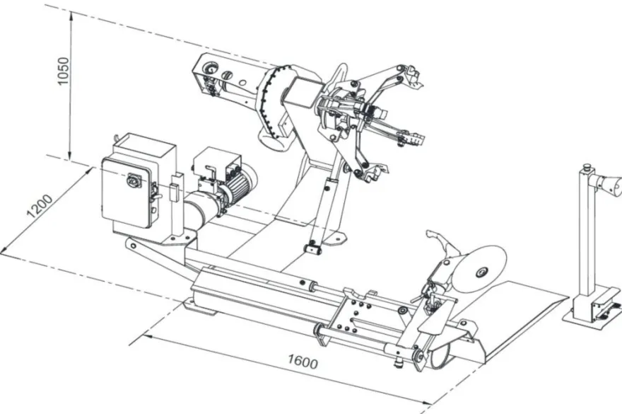 INVENTO TCS 626E montażownica do kół ciężarowych 26" 1V
