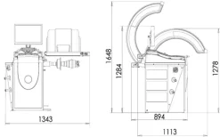 INVENTO VBS 270 wyważarka 3D, laser, LED, hamulec, monitor LCD