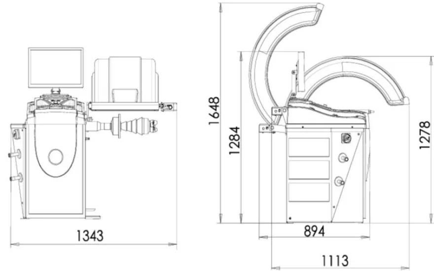 INVENTO VBS 270 wyważarka 3D, laser, LED, hamulec, monitor LCD