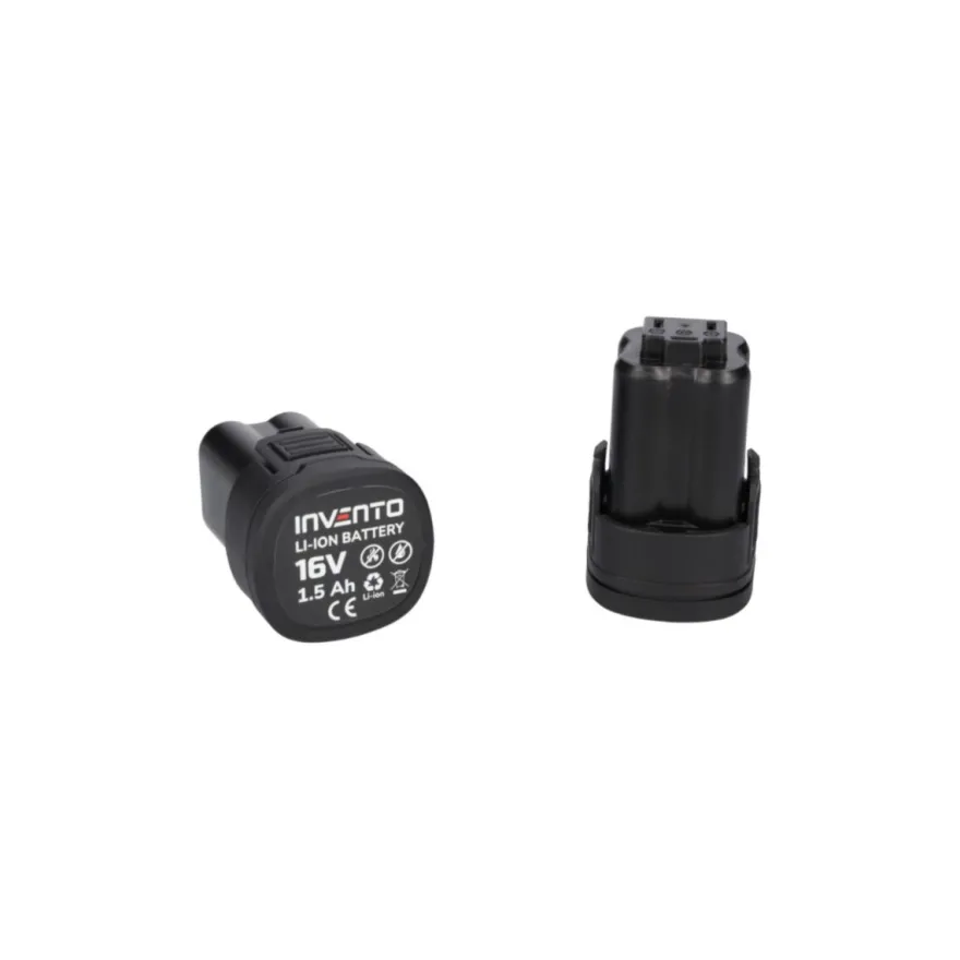 INVENTO 3/8" wiertarka akumulatorowa - zestaw 2x bateria 1,5Ah