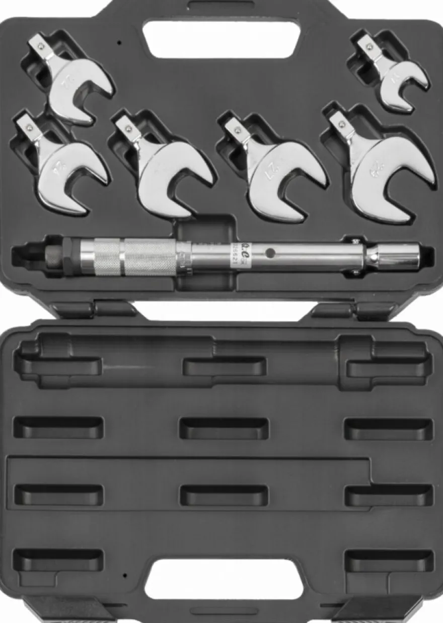 Klucz dynamometryczny do klimatyzacji z końcówkami 10-75 Nm 3/8" z 6 końcówkami