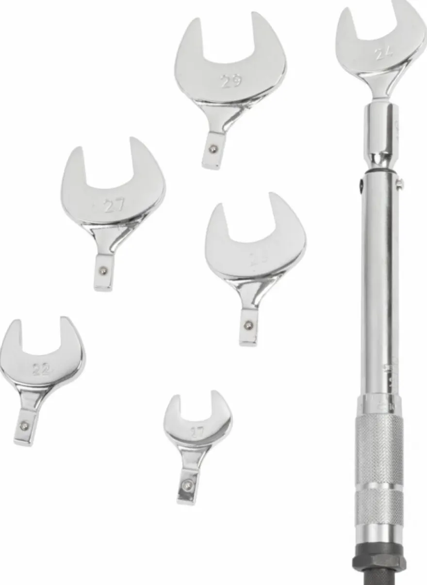 Klucz dynamometryczny do klimatyzacji z końcówkami 10-75 Nm 3/8" z 6 końcówkami